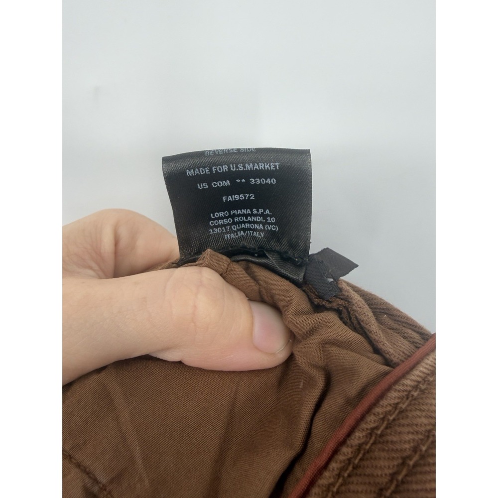 Loro Piana Pants Womens 40 Brown Cotton Stretch Slim Leg Jeans Made Italy Luxury - Picture 5 of 11
